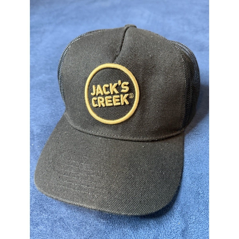 Jacks Creek Wagyu Beef Company Snapback Hat Australian A1 Black Trucker Cap